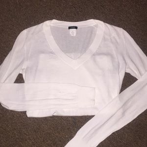 J.Crew V-Neck White Sweater